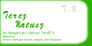 terez matusz business card